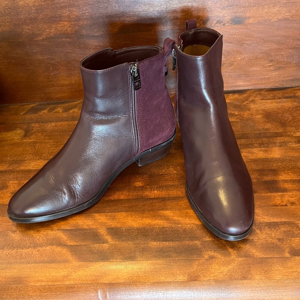 Coach Burgundy Ankle Boots